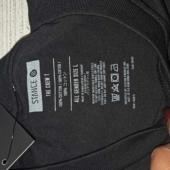 Stance Wu-Tang Clan Skull Graphic Crewneck T-Shirt Black Size L NWT - Picture 9 of 9